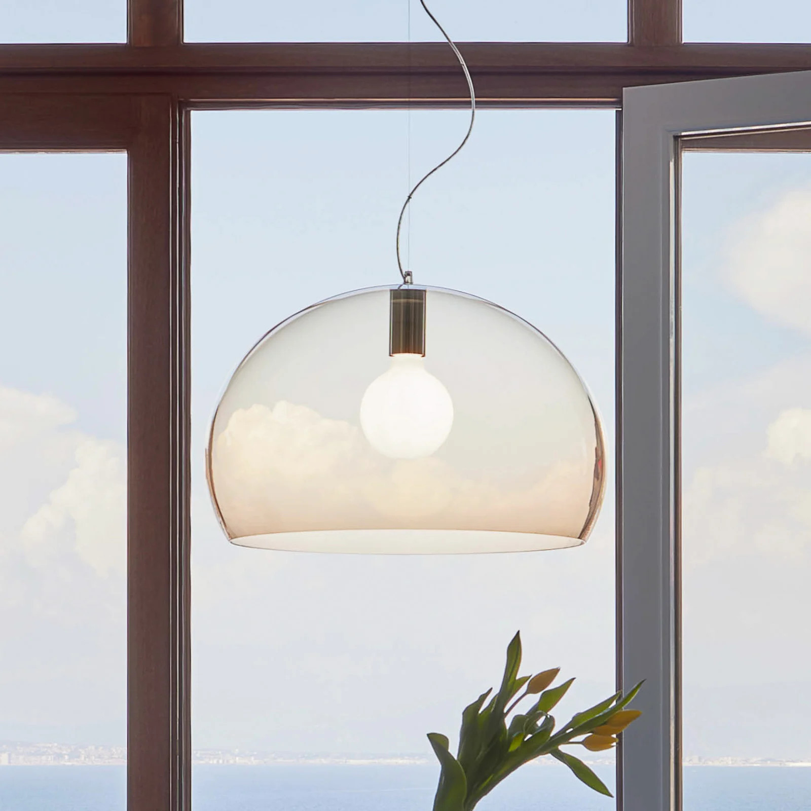 Kartell FL/Y Cola hanglamp - Zwart en Transparant - Kunststof Designlamp