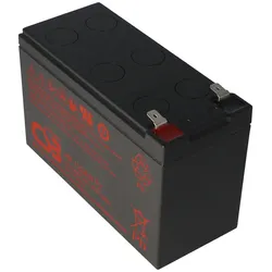 CSB-HR1234WF2 12 Volt AGM Bleiakku 9Ah - 34Wh, 151x65x100mm Faston 6,3mm Hochstromfest