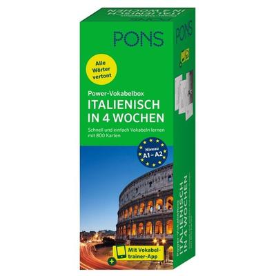 PONS Power-Vokabelbox Italienisch in 4 Wochen, Taschenbuch von , PONS Langenscheidt GmbH, 978-3-12-566020-5