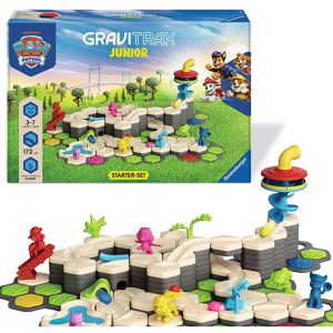Ravensburger Murmelbahn GraviTrax Junior Paw Patrol Starter-Set XXL, ab 3 Jahre, 4 Kugeln, 167 Bauteile
