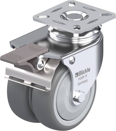 Blickle 574756 LDA-TPA 75KF-FI Doppel-Lenkrolle Rad-Durchmesser: 75mm Tragfähigkeit (max.): 100kg 1St.