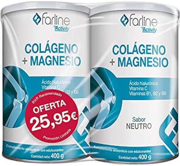 Farline Pack Colágeno Magnesio Neutro 2x400g