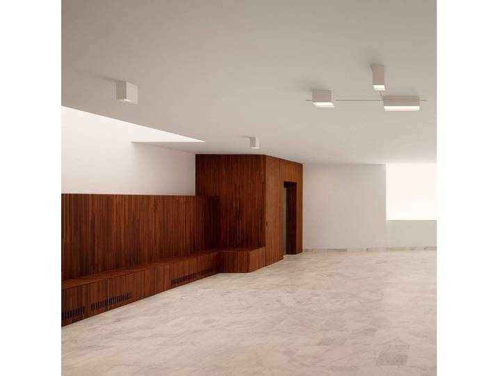 Vibia LED Deckenleuchte Structural, dimmbar, alu / grau / zink, für Wohn- / Esszimmer, Aluminium, Modern