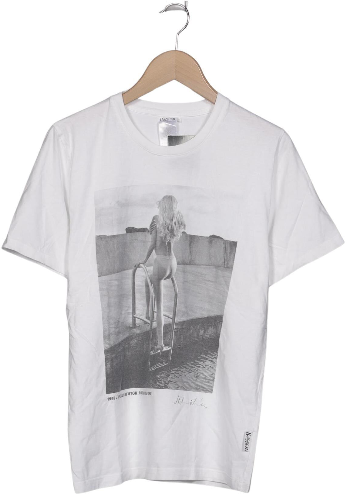 Wolford Herren T-Shirt, Weiß, Gr. S, Baumwolle - Second Hand