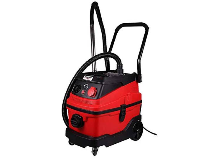 Walter 3-in-1 Multifunktionssauger 30 L, 1600 W, mit Wasserfilter und HEPA-Filter, für Staub-, Nasssaugen und Luftblasen, inkl. umfangreichem Zubehör, rot/schwarz