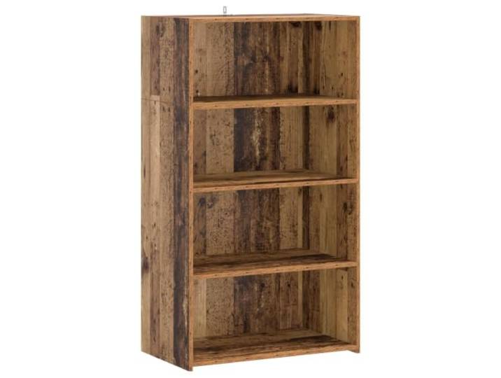 TEKGHUT Highboard Altholz 70 x 41 x 124 cm Holzwerkstoff Glatte Textur, Regalböden aus Holzwerkstoff, Innenbereich, Wohnzimmer, Flur, leicht abwischbar