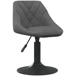 vidaXL Barhocker Dunkelgrau Samt