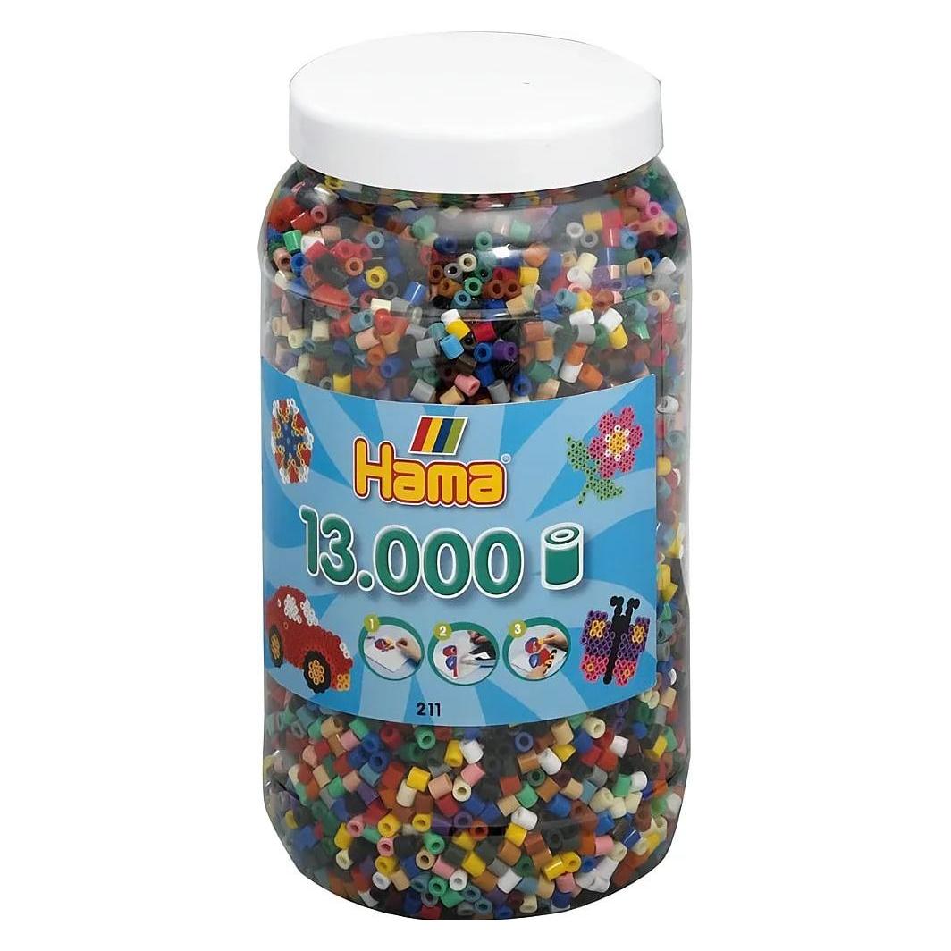 Hama Perlen Strijkkralen in Pot - Mix (067), 13.000st. (211-67)