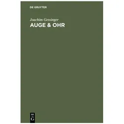 Auge & Ohr, Fachbücher von Joachim Gessinger