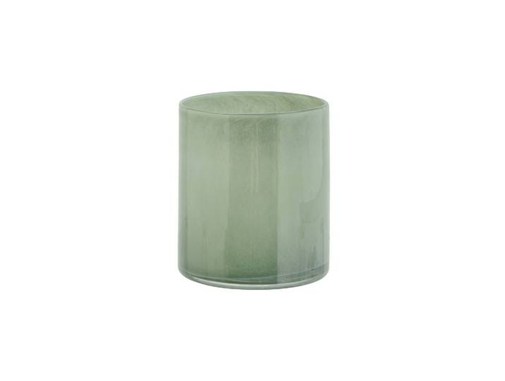 Cache-pot en verre vert H16 Glower