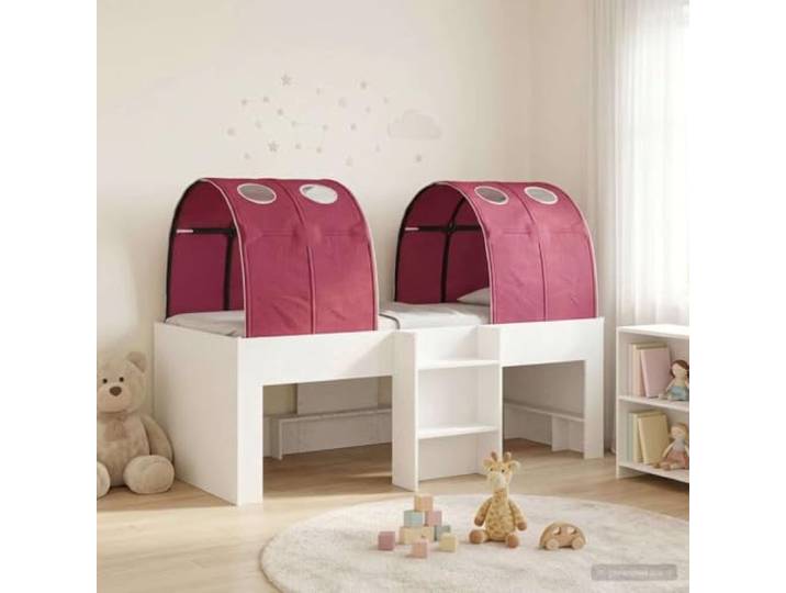 RJPLMFV Bett mit 3 Teilen, Weiß und Rot, Holz Lattenrost mit festem Lattenrost, modernes Design, langlebige Struktur, für Schlafzimmer