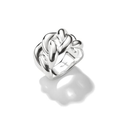 Fingerring THOMAS SABO "Bold Elegance Ring in geflochtener Optik" Gr. 56, silber (silberfarben), Fingerringe, Damen, 56, Silber 925 (recycelt), 6,3mm, Fingerring