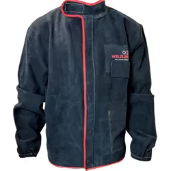 WELDLINE Schweißerjacke aus Spaltleder schwarz