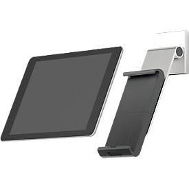 Tablet Wandhalterung DURABLE WALL PRO, für 7-13″, um 360° drehbar, mit Neigungswinkel, Diebstahlschutz