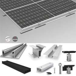 K2 Systems Dome Zero Set Dome Zero auf Flachdach für 24 Module
