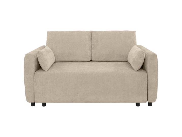 Carryhome Schlafsofa, Beige, Kunststoff, 2-Sitzer, Füllung: Schaumstoff, Silikon,Schaumstoff, Silikon, 161x90x108 cm, Typenauswahl, Liegefunktion, Rücken echt, Kinderzimmer & Jugendzimmer, Jugendmöbel, Jugendsofas