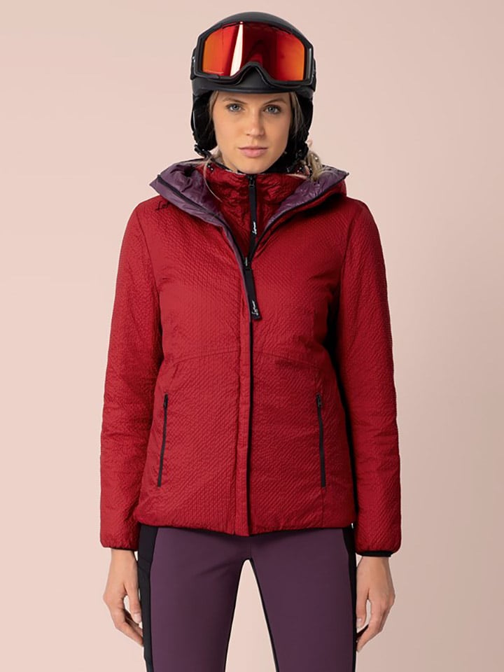 LaMunt Wende-Steppjacke in Rot/ Lila - 34