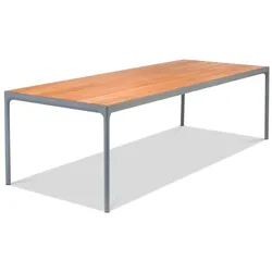 HOUE Gartentisch Four 210 x 90 cm Bambus Grau