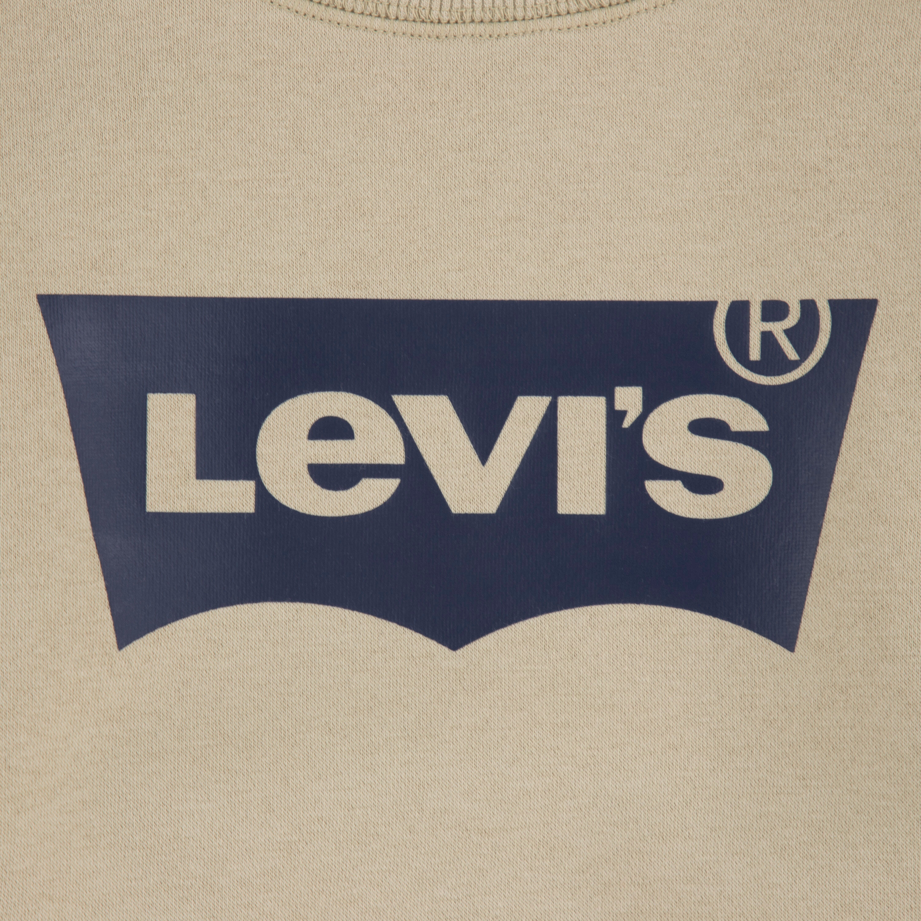 Sweatshirt LEVI'S KIDS "LVB LVB FRENCH TERRY BATWING", Jungen, Gr. 14 (164), beige (fields of rye), Sweatware, Obermaterial: 60% Baumwolle, 40% Polyester, Basic normal, Rundhals, Rippbündchen, Sweatshirts Sweatshirt, mit großem Logo