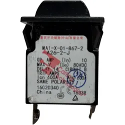 Airpax MA1-X-01-867-2, Magneto-Hydr. DC Schutzschalter 10A 80V