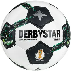 DERBYSTAR DFB-Pokal 2025/26 Brillant Light 350g Leicht-Fußball Kinder weiss/schwarz/grün 5