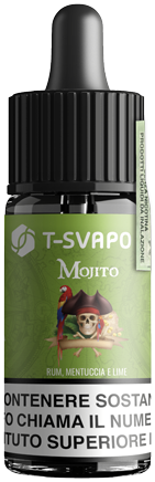 T-Svapo Mojito Green Aroma Concentrato 10ml Rum Menta Lime Ghiaccio