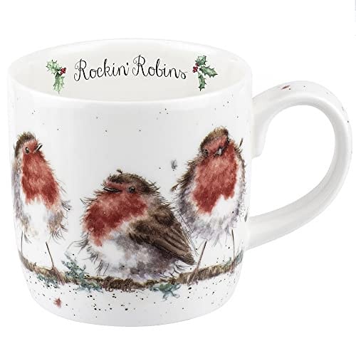 Portmeirion Wrendale Designs Rockin' Robins kerstmok 0,3 l