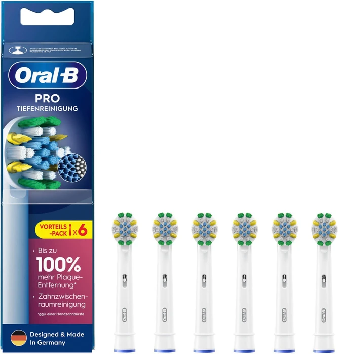 Oral-B Aufsteckzahnbürste 860793 / 6x Pro 6-Pack Weiß