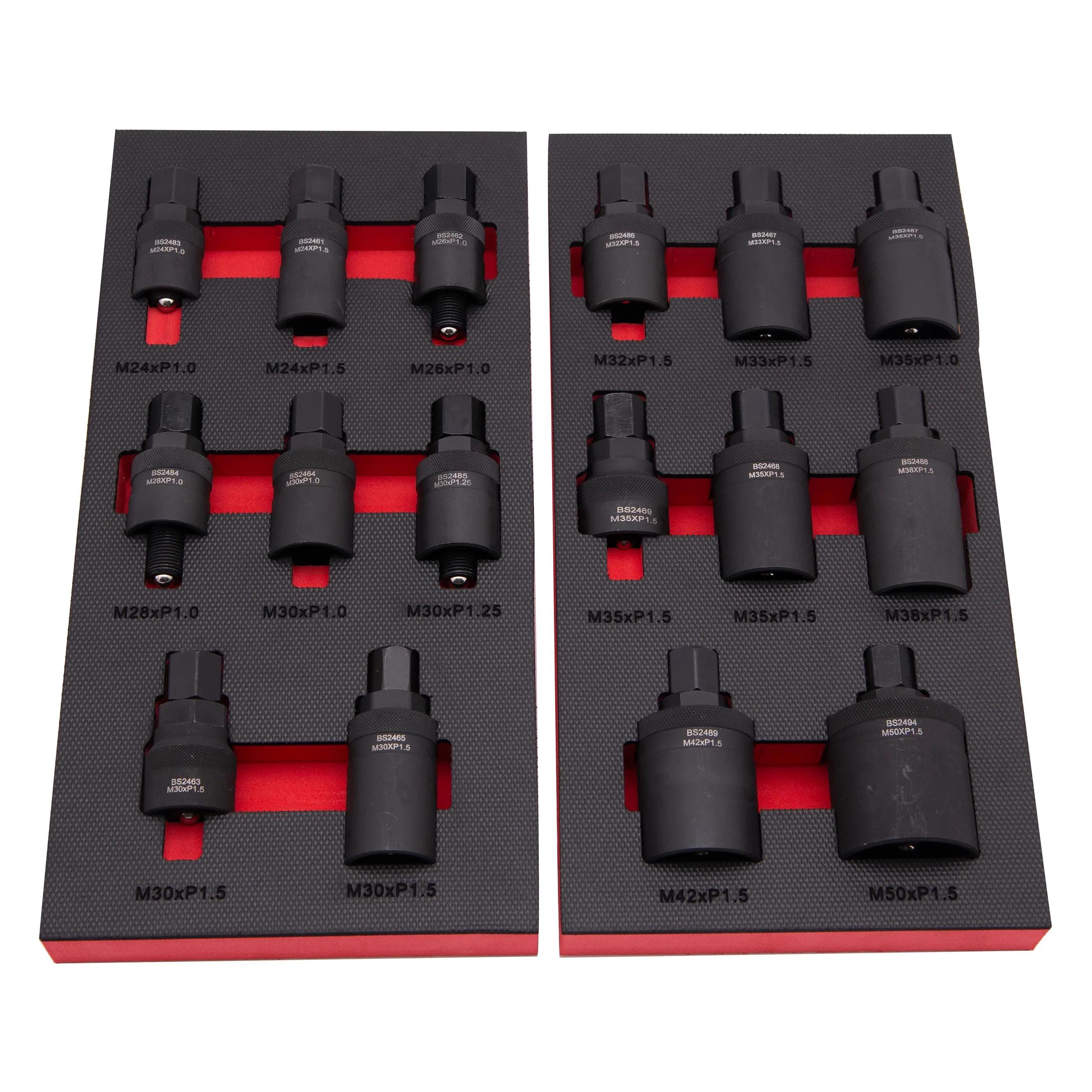 Bikeservice Moduleinlage Abzieher Polrad 16-teilig, mit Innengewinde (BS30015)