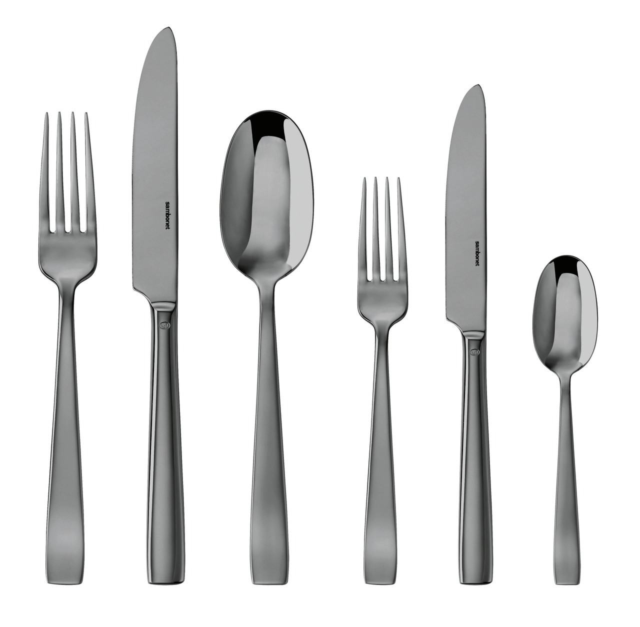 Sambonet Besteckset Flat Schwarz 36-teilig