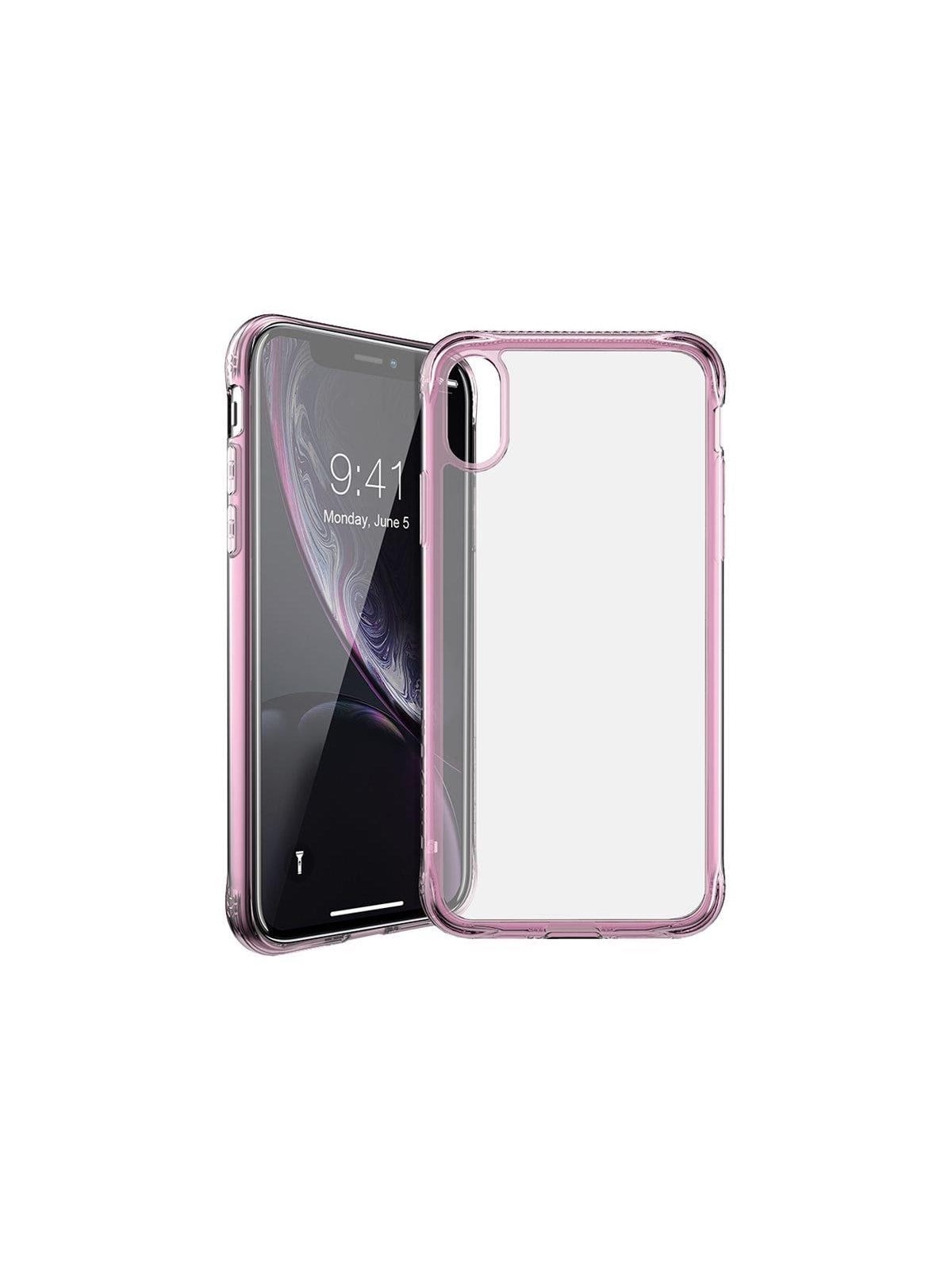 ITSKINS NANO ICE cover for iPhone XR. Light pink and transparent