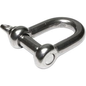 PRIOstahl Schäkel 241, 3000kg, Ø 8mm, gerade Form, Edelstahl