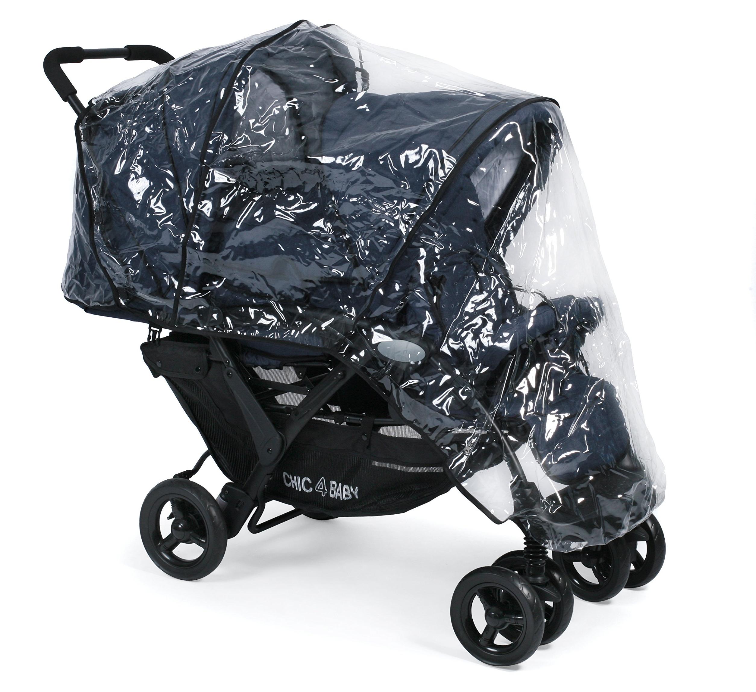 CHIC 4 BABY 274 52 Geschwisterwagen Duo, Jeans navy, blau