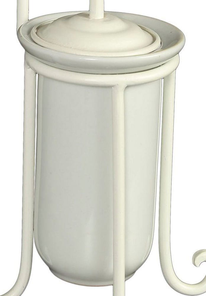 Toilettenpapierhalter AMBIENTE HAUS "Ersatzkeramik für Toilettenrollenständer", weiß, B:13cm H:19cm, Eisen, Toilettenpapierhalter, Toilettenpapierhalter