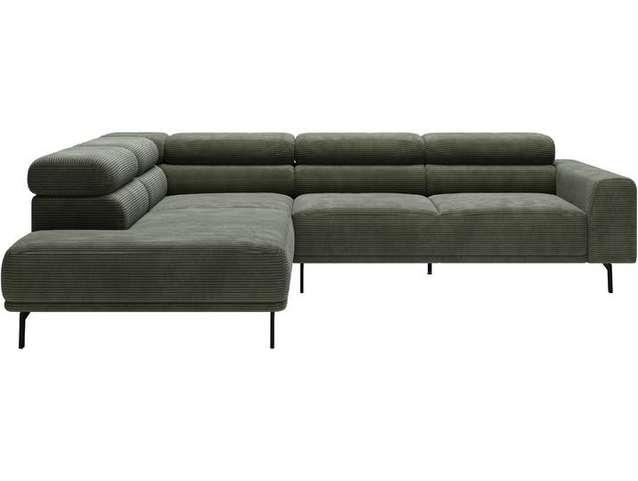 SCHÖNER WOHNEN-Kollektion Tossa, Modernes Design trifft smarte Funktione, Breite 273 cm Motorischer Sitzvorzug, Kopfteil-Funktion & Saugroboter-Höhe