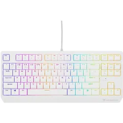 Genesis Klawiatura KLAWIATURA DLA GRACZY THOR 230 TKL US RGB MECHANICZNA OUTEMU BROWN BIAŁA (US, Kabelgebunden, Kabellos), Tastatur, Mehrfarbig, Weiss