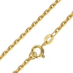 trendor 31230 Kette für Anhänger 925 Silber Vergoldet 2,2 mm breit 36-60 cm, 60 cm