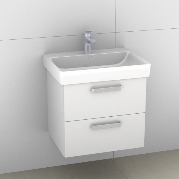 Artiqua 415 Waschtischunterschrank für Pro S 810963 Weiß Glanz, 415-WU2L-L54-7050-68 415-WU2L-L54-7050-68