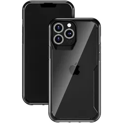 Muvit Handyhülle for Change iPhone 13 Pro (Apple iPhone 13 Pro), Smartphone Hülle, Schwarz, Transparent