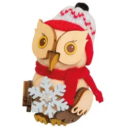 Kuhnert, Deko Figuren + Skulpturen, Deko "Mini Eule" - Wahl aus versch. Varianten - Handarbeit aus Holz