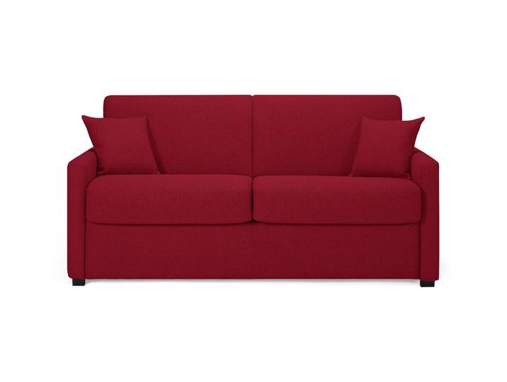 MURANO - Canapé convertible 2 places - Tweed, Rouge
