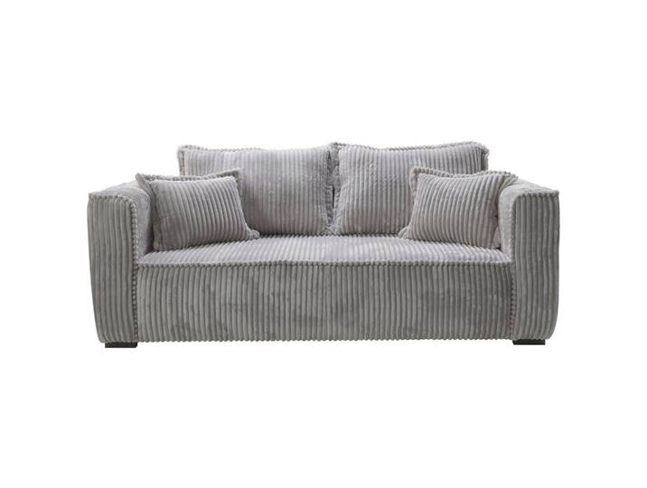 Mid.you Sofa, Hellgrau, Holz, Kiefer, 2-Sitzer, Füllung: Polyurethan (PUR),Polyurethan (Pur), 223x95x121 cm, Made in EU, Wohnzimmer, Sofas & Couches, Sofas