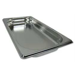 AcMax GN 1/3 Gastronormbehälter GN-Behälter Edelstahl 1,5 Liter Tiefe 40mm