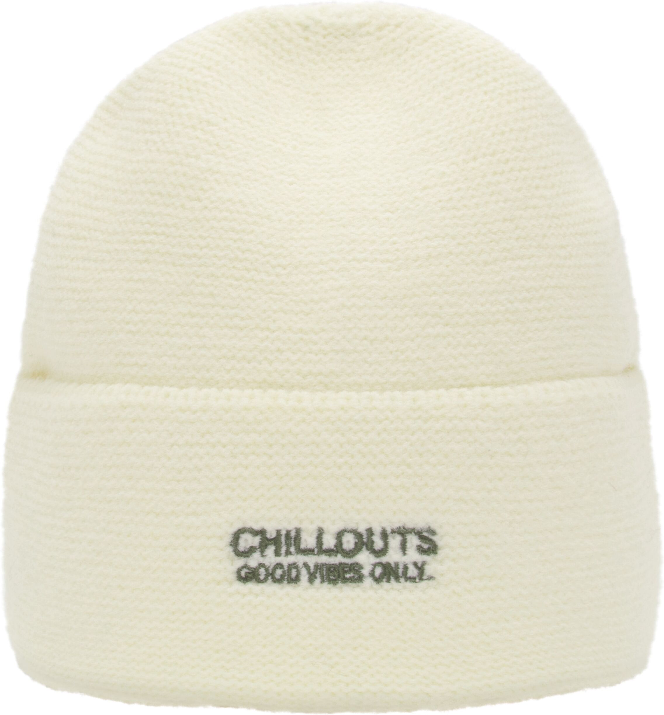 Beanie CHILLOUTS "Elio Hat", weiss (cream), Strick, Obermaterial: 100% Polyester, Mützen Beanie, Minimalistische Strickmütze für einen lässigen urbanen Look cream Einheitsgröße