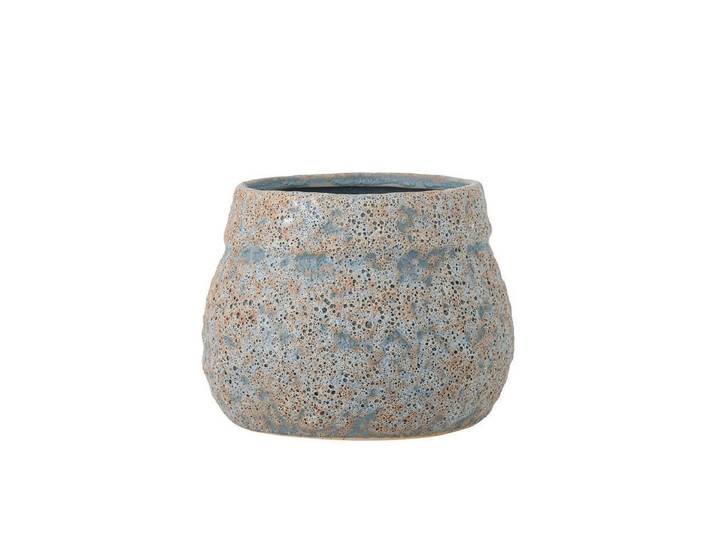 Blumentopf „Nerava“ – Graues Steingut - Grau - Luxusbetten24