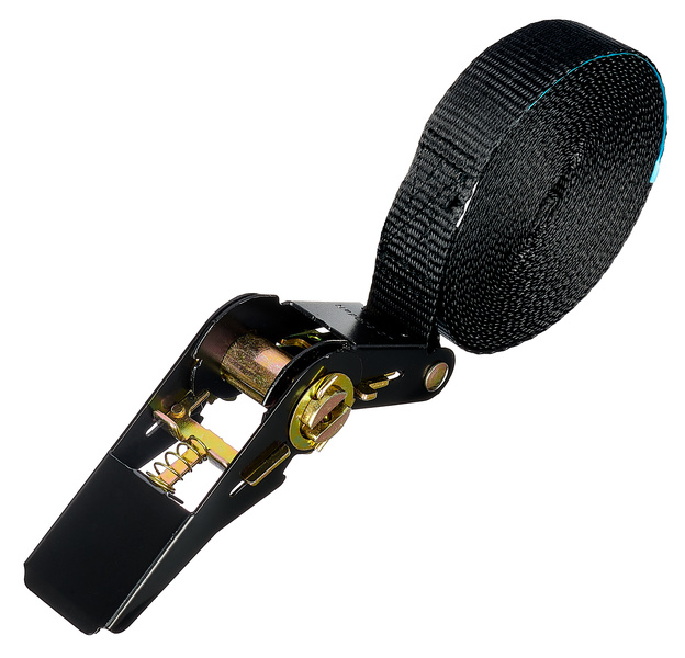 Stageworx Ratchet Strap 25mm x 6m nero