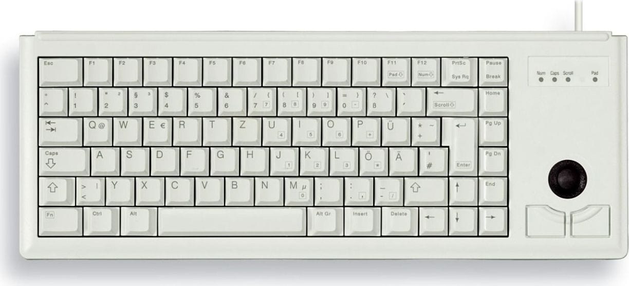 Cherry G84-4400 Compact Tastatur kabelgebunden, Grau