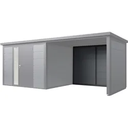 Wolff Finnhaus Seiten-/Rückwand 29 Metall Felsgrau für Terrassenanbau Ulrik & Linnea