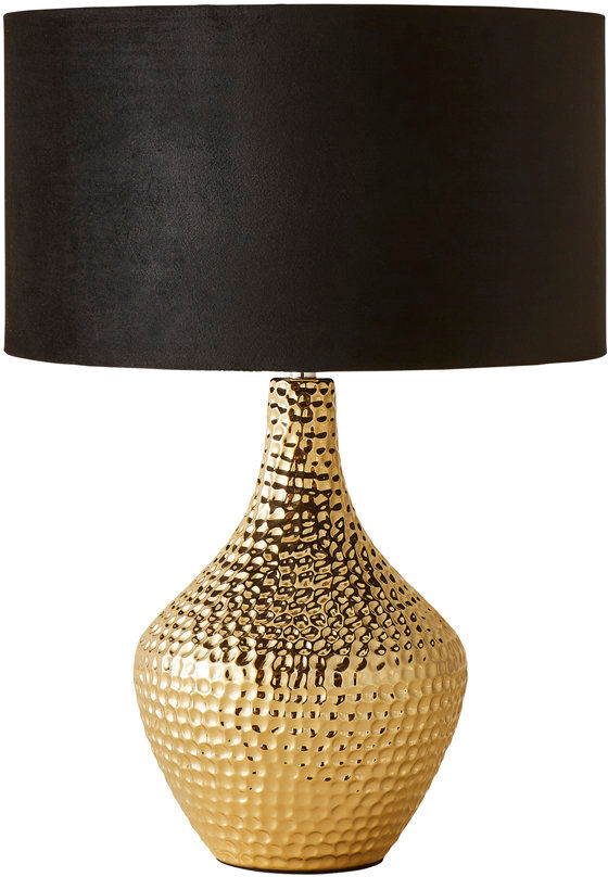 Fairmont Park Deshi Ceramic Table Lamp Black 43cm H X 24.5cm W X 61cm D