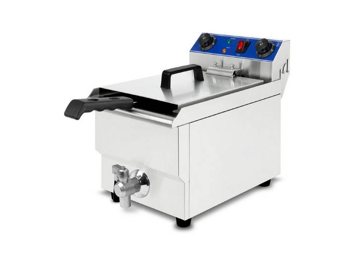 vertes Fritteuse, 3000 W, 230V, Kaltzonenprinzip, Gastro Fritöse
